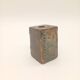 Vintage Ceramic Square Flower Vase Grès Pique Fleurs Scarified France 60