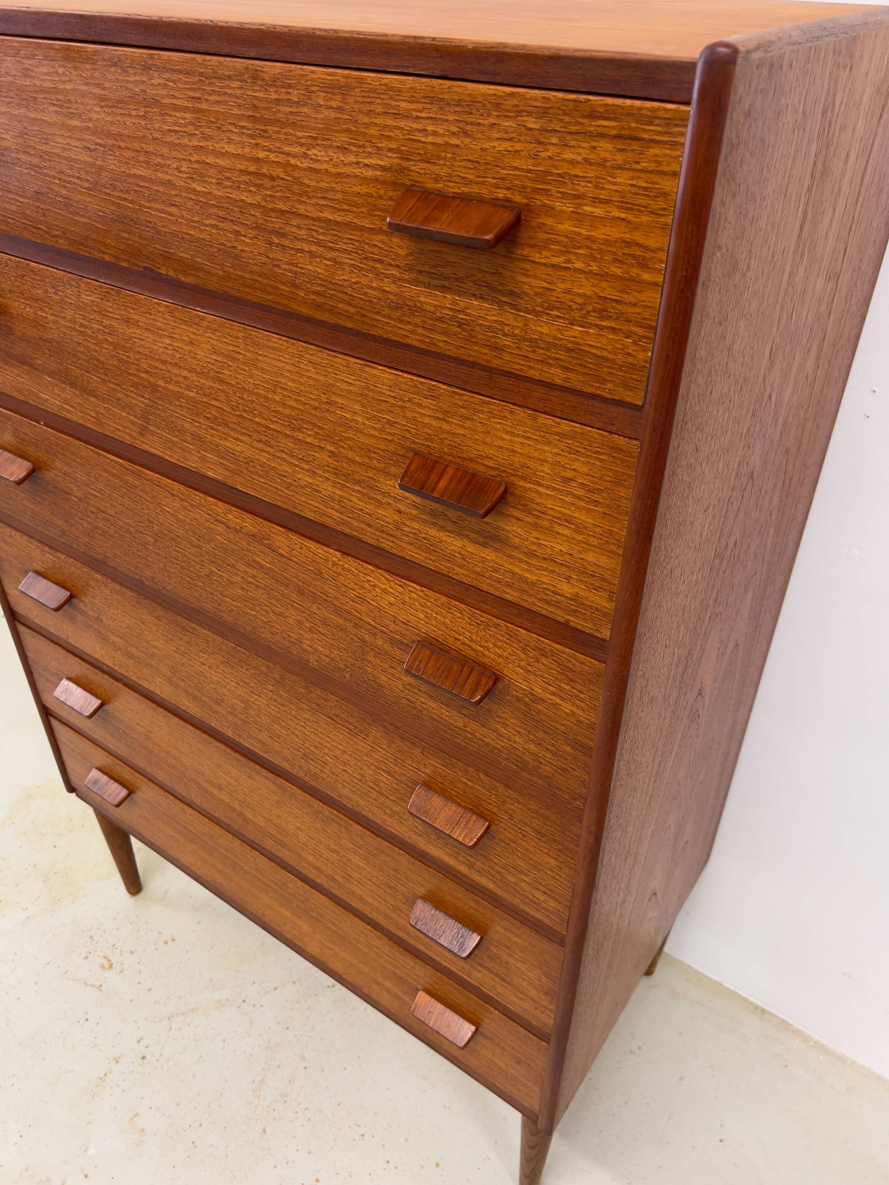 Poul Volther Teak Chest Of Drawers, 1950s.