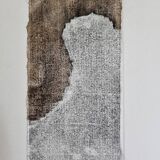 Collage, mixed technique, variations 1, abstract work, 59 cm