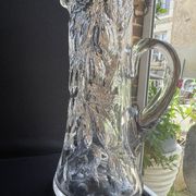 Lemonade pitcher – Blown and cut crystal - Vintage