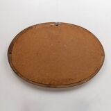 1950 Vintage Oval wood Mirror