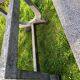 Old garden furniture in vintage stone