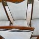 8 chaises scandinaves style italien 1950 bois et cuir blanc