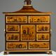 Cabinet d'art en marqueterie allemande
