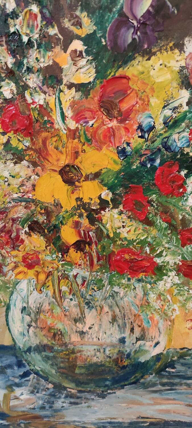 Oil on canvas signed Céleste Rigail