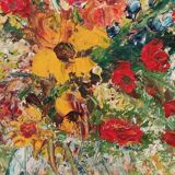 Oil on canvas signed Céleste Rigail