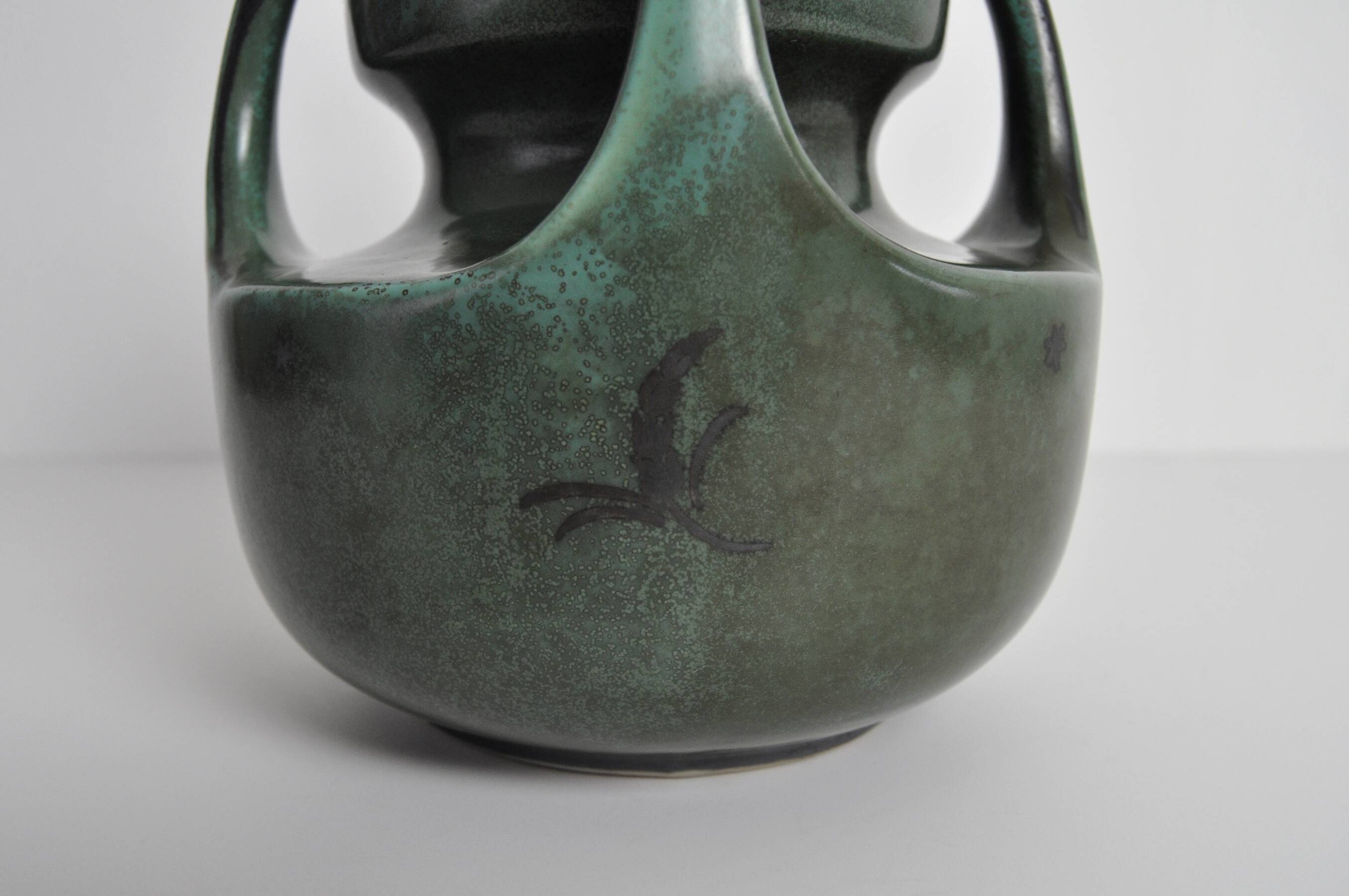 Vase en céramique Art Déco d'Arabia Finland – années 1940-1950