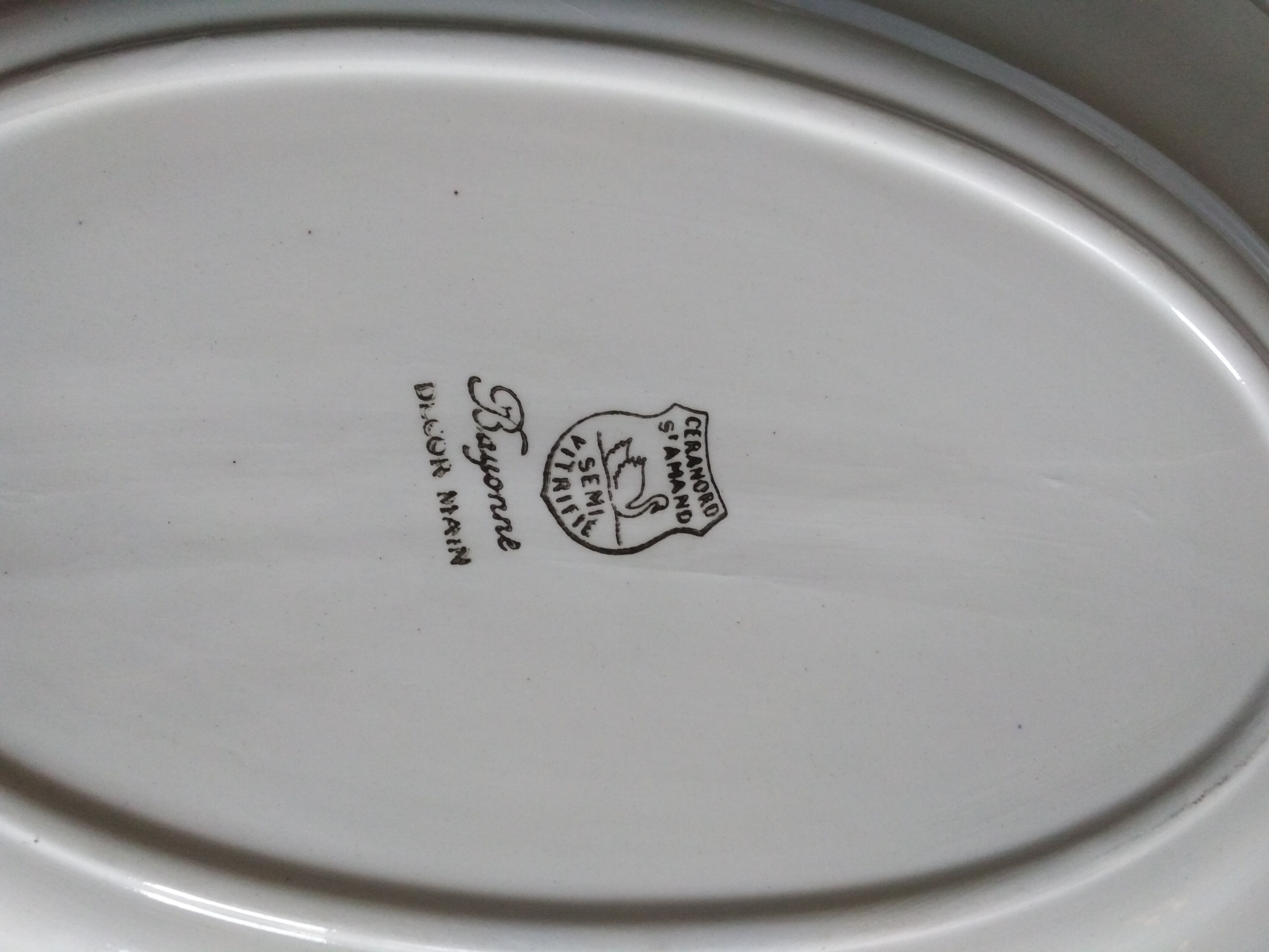 Plat à  hors d'œuvre vintage céramique de Ceranord St Amand