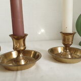 Vintage brass candle holders