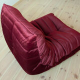 Sofa Chair and ottoman in Velvet designed by Michel Ducaroy 1973
