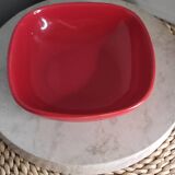Red ceramic bowl
