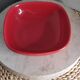 Red ceramic bowl
