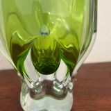 Vintage Bohemian glass vase