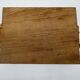 Wood and bamboo vintage plateau, glass, 1960