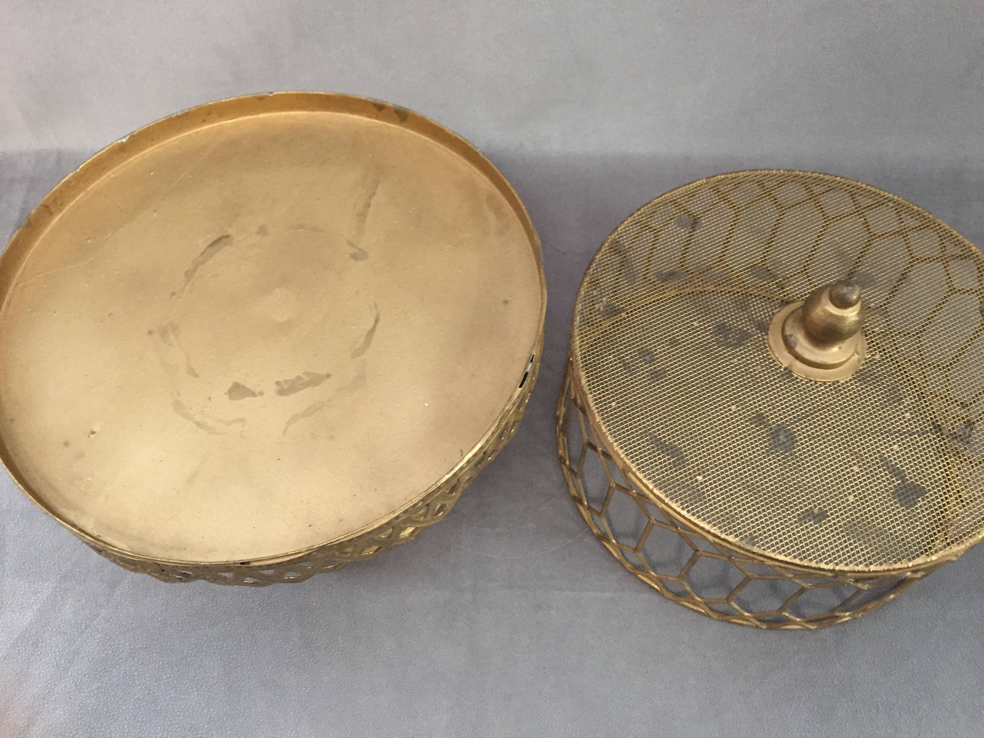 Servant Display Cake Stand Cake Sandwich Candy Bar Gold Metal