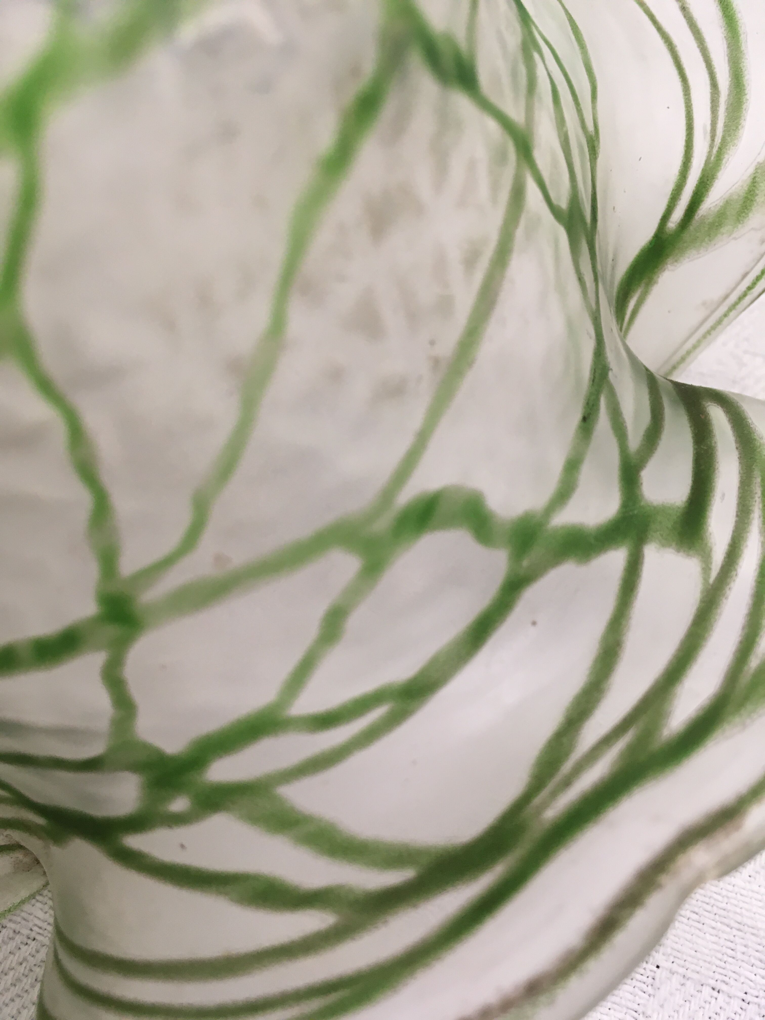 Wall lamp, art deco tulip colored glass