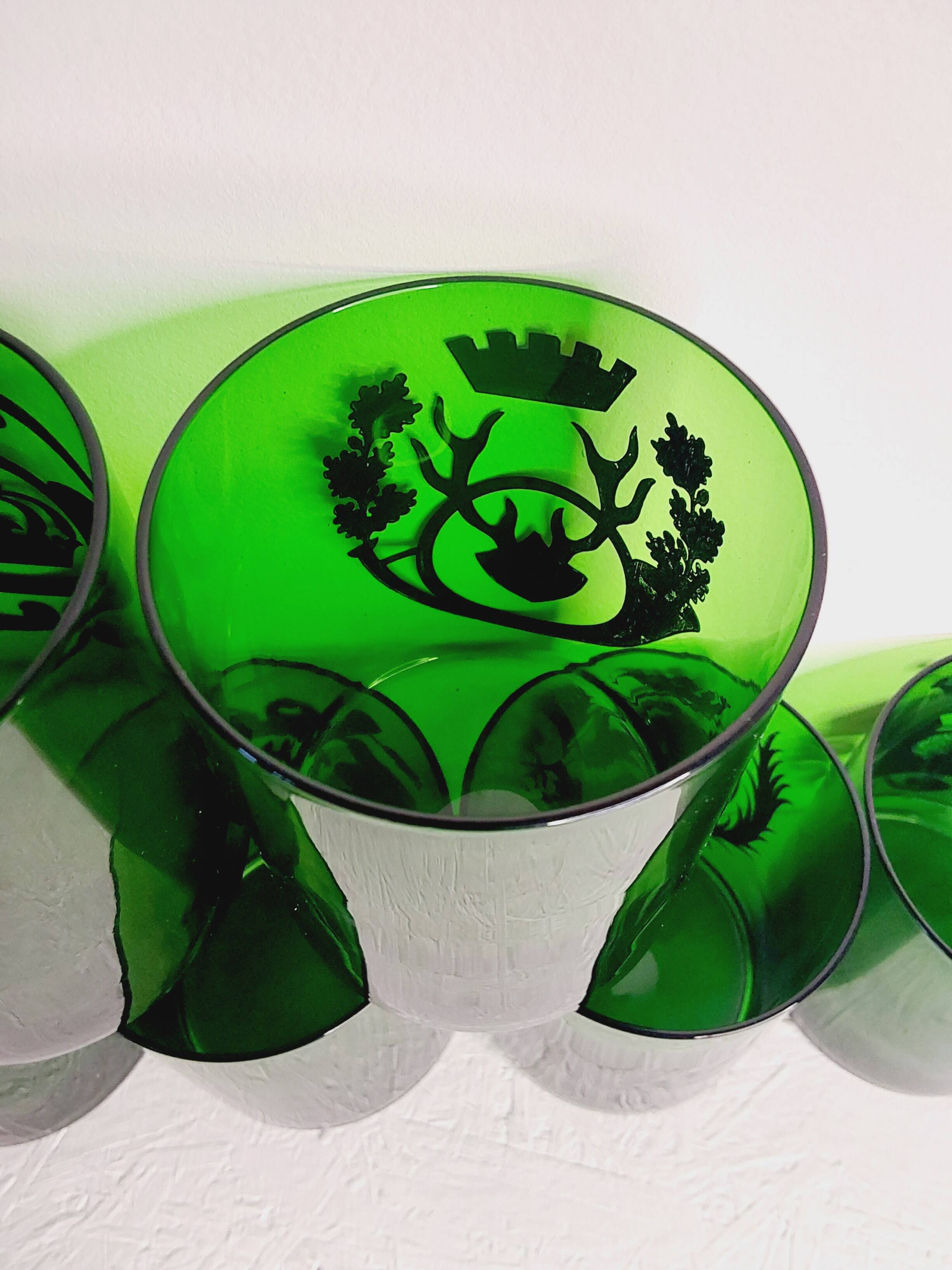 6 coat of arms glasses