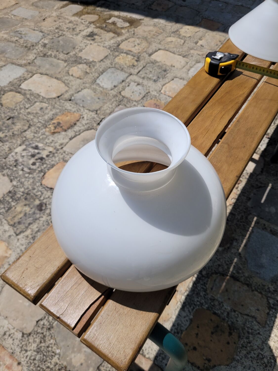 White opaline globe 275mm