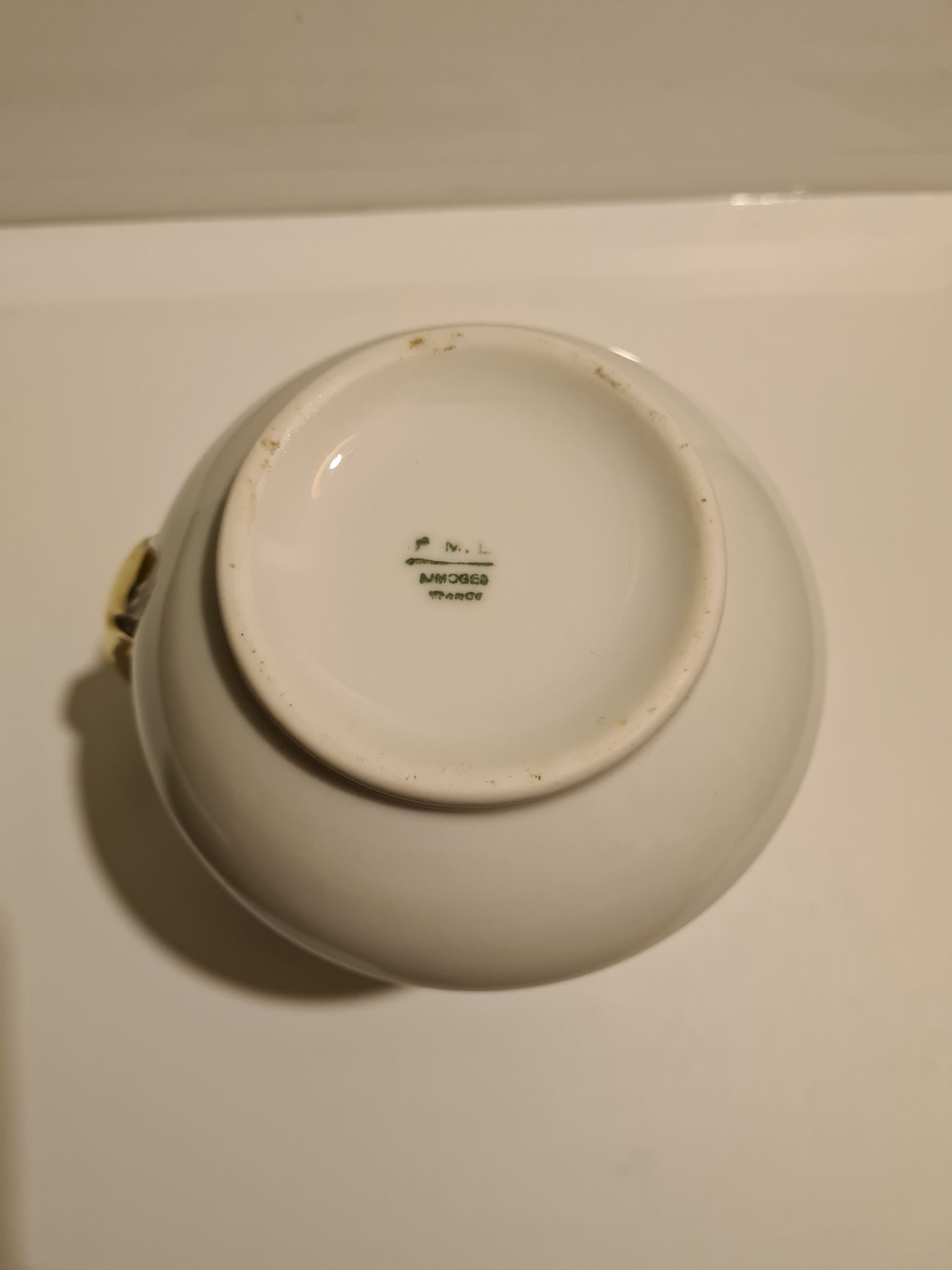 Limoges Porcelain Milk Jug P.N.L. decoration Floral frieze