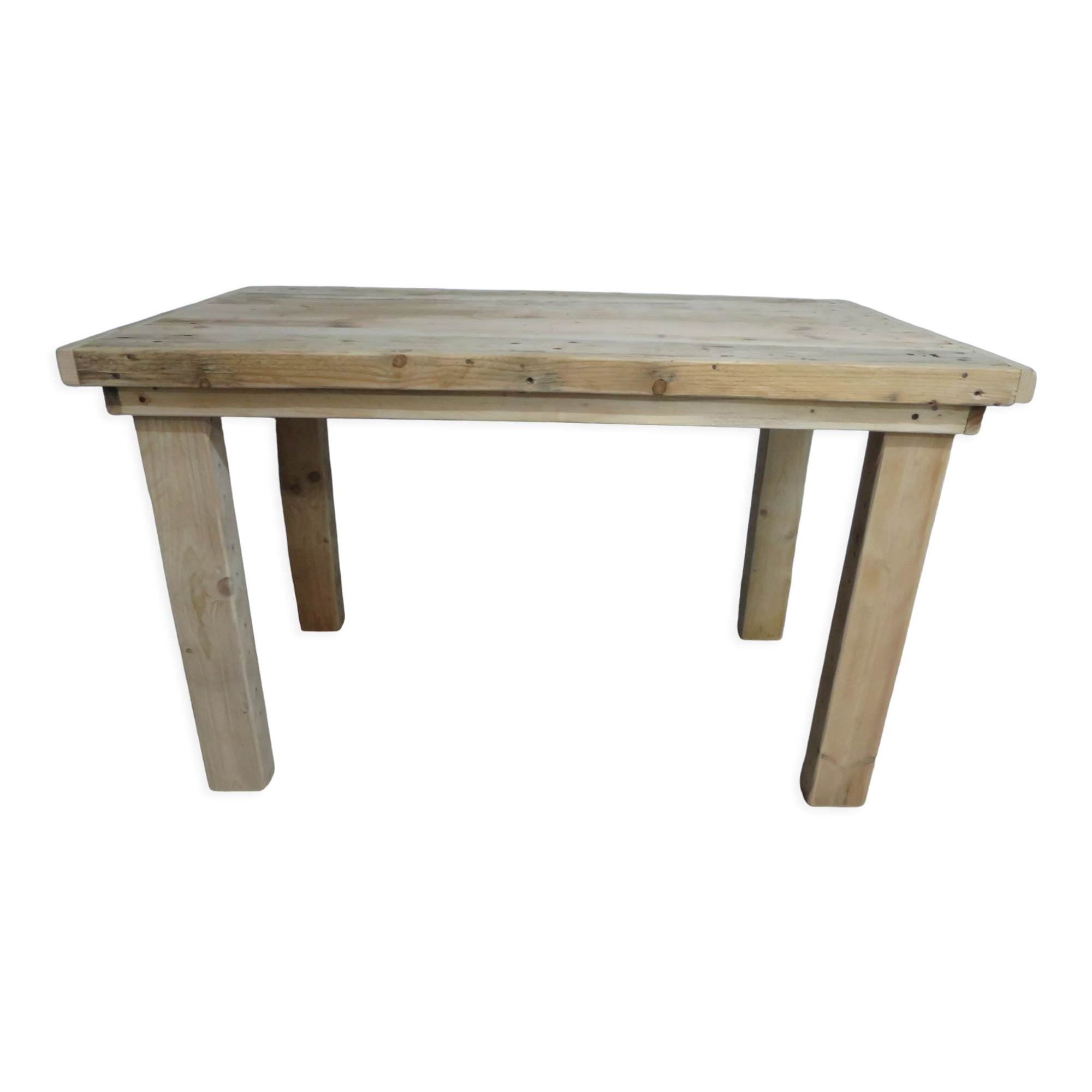 Table à manger brut en bois massif