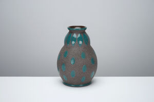 Vase coloquinte art Déco en céramique circa 1930