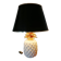 Vintage white and gold ceramic pineapple lamp