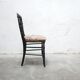 Antique Napoleon III chair in wood and fabric