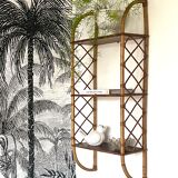 Rattan wall shelf 1960