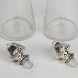 Pair of Art Deco decanters Gallia Cristofle