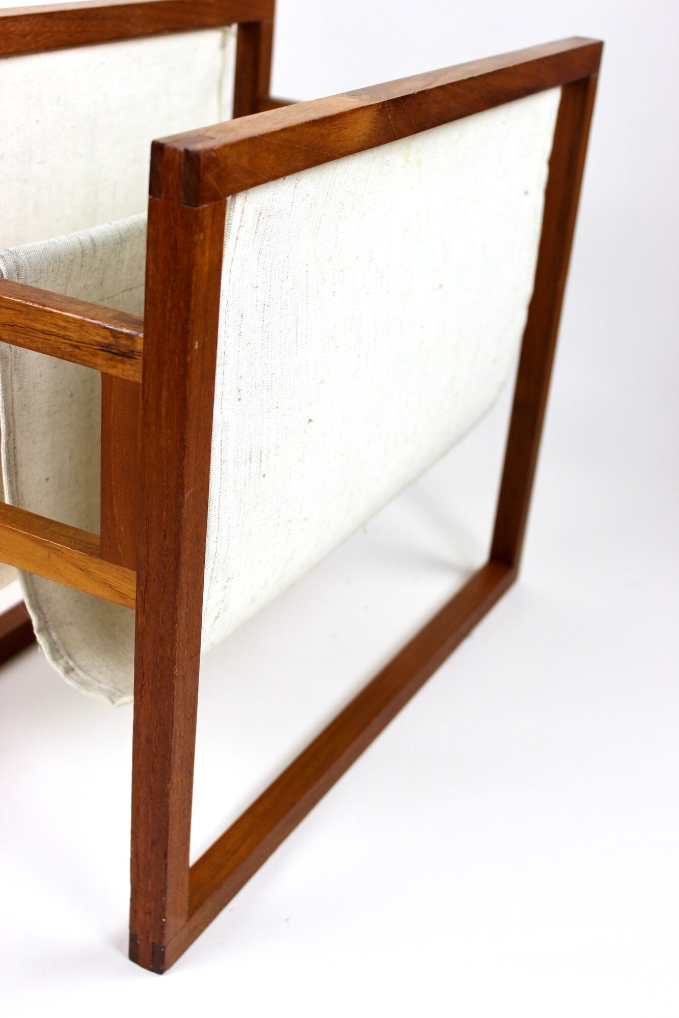 Magazine holder by Henning Wind-Hansen for Sika Møbler, magazine rack Danish Design