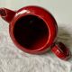 Antique Saint Clément coffee pot in burgundy and gold