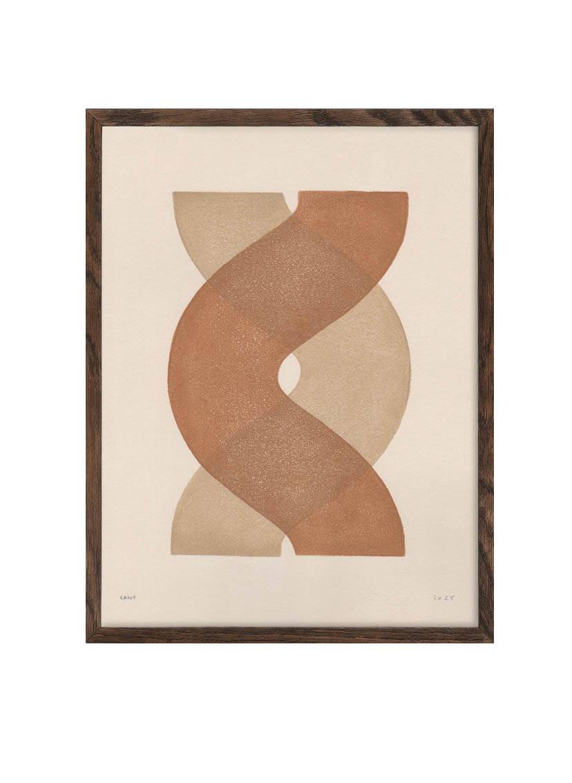 Abstract painting 30x40cm - illustration B 247 signed Eawy