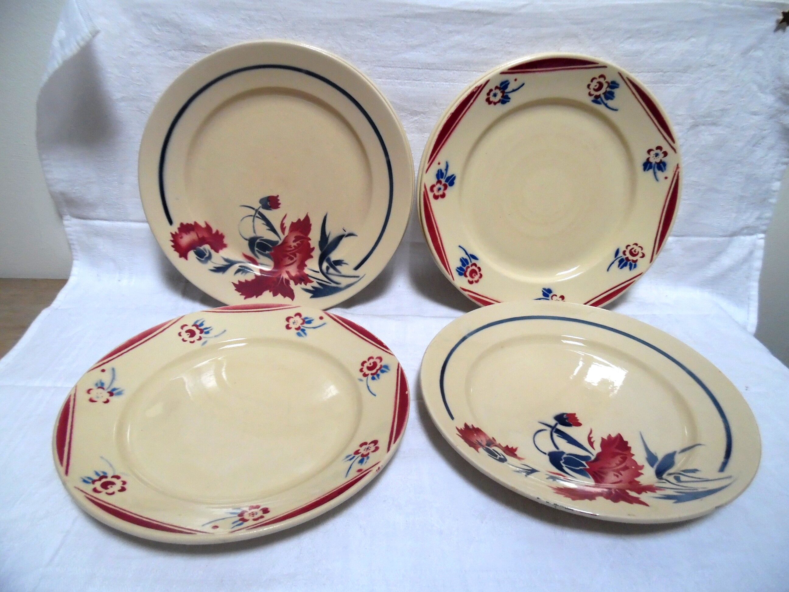 Six plates flat Luneville mismatched