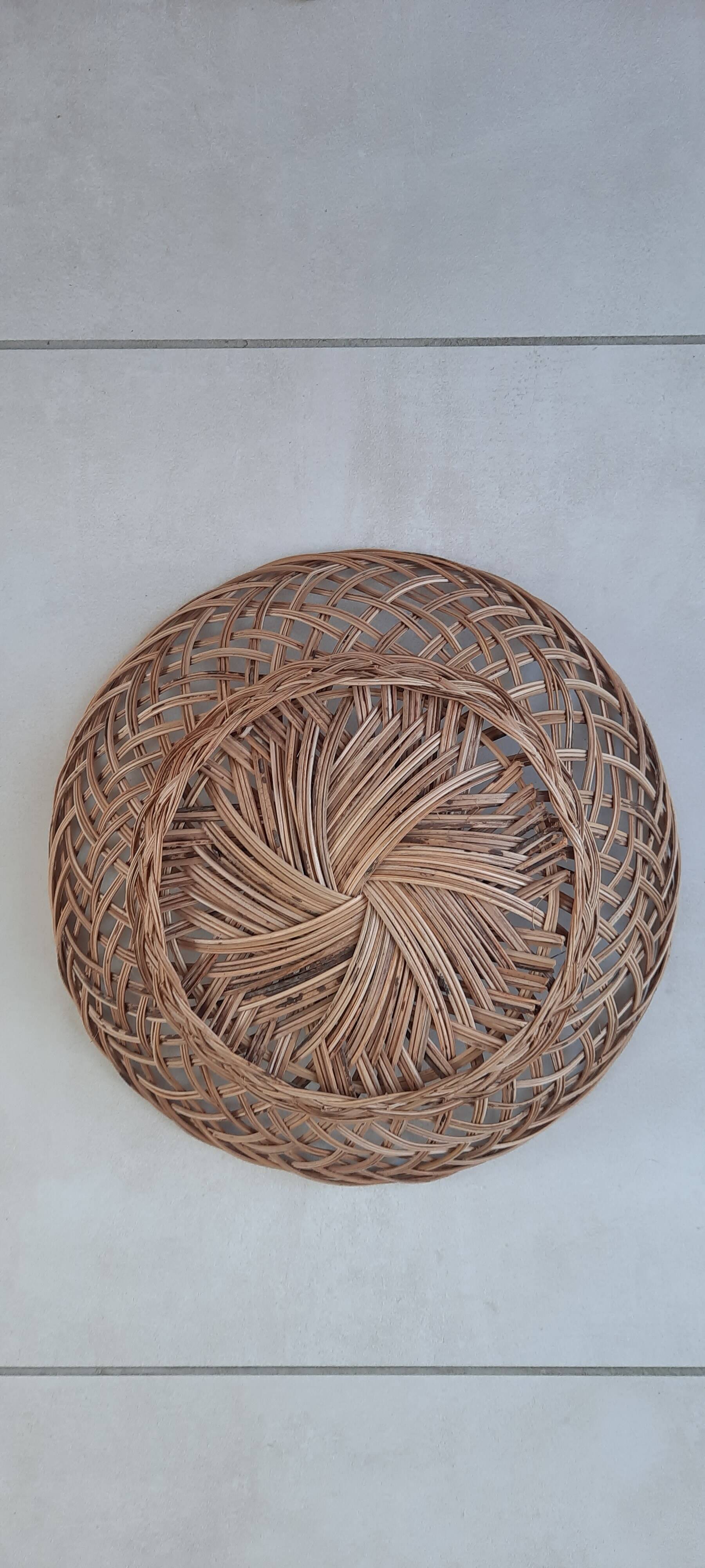 Large antique wicker basket