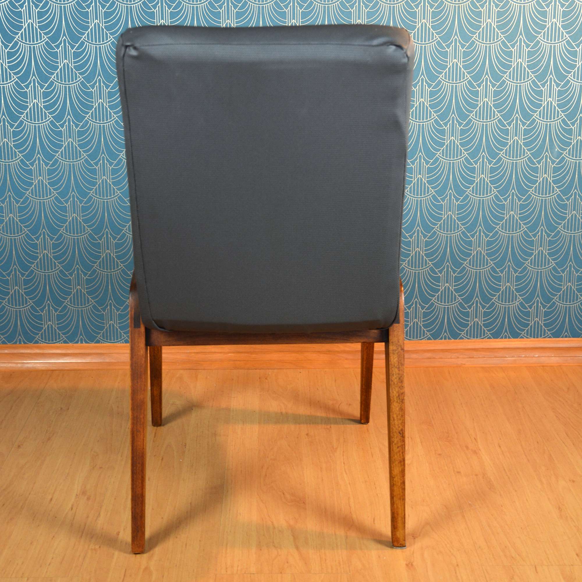1970s upholstered chair, AGA designed by Józef Chierowski, Poland