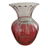 Vase en verre soufflé vintage