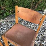 Paire de chaises brutaliste