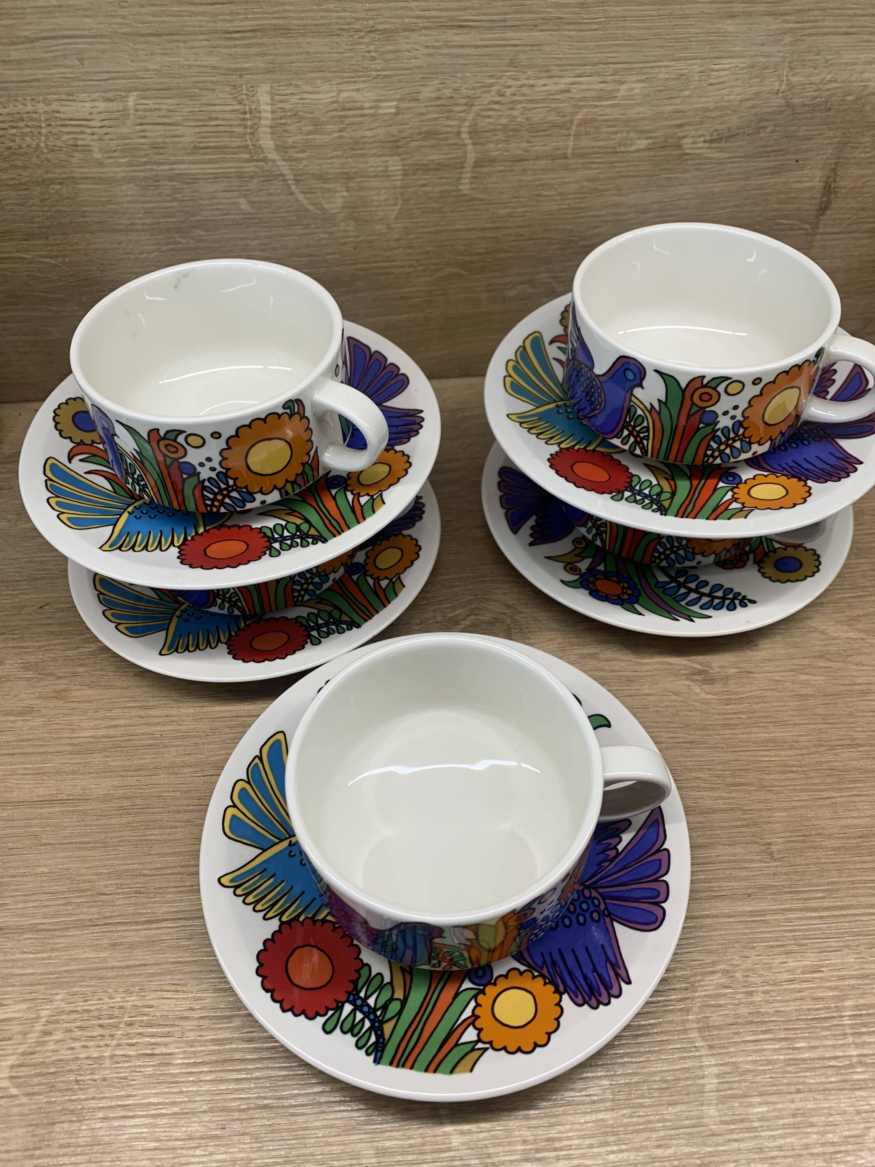 Set of 5 big coffe cups Villeroy & Boch Acapulco