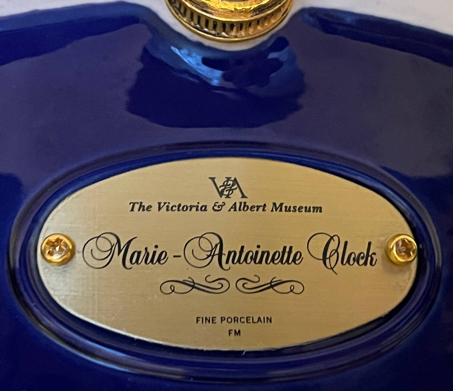 Marie Antoinette porcelain clock