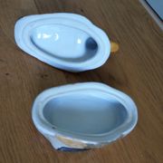 Duck empty-pocket ceramic slurry signed YR