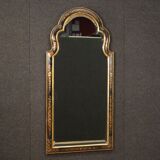 English mirror chinoiserie lacquered, gilded and painted