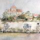 Aquarelle estuaire de la Gironde