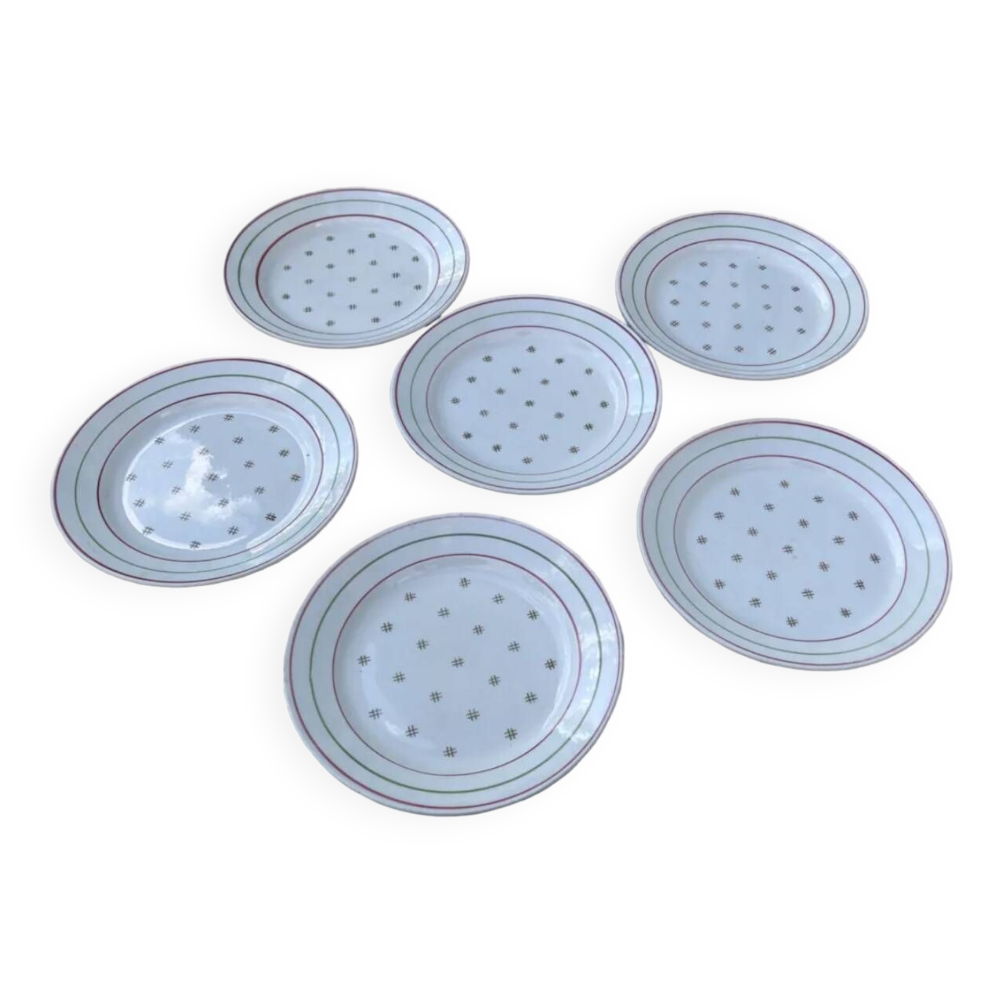 6 Lunéville flat plates