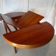 Scandinavian vintage extendable round table