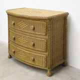 Chest of draweers  in braided rattan