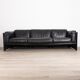 Canapé en cuir vintage modèle DUC 405 par Mario Bellini pour Cassina, années 1970