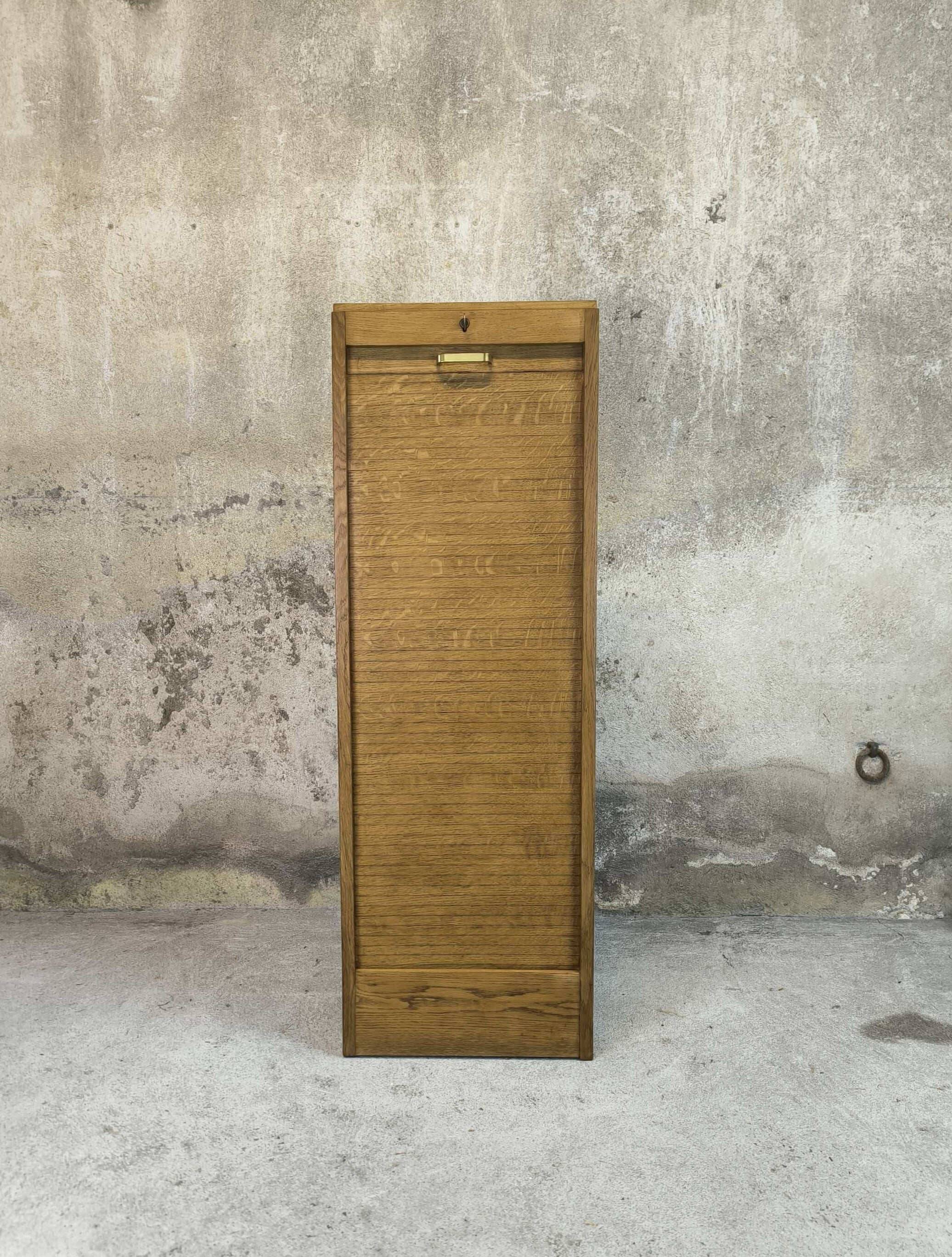 Vintage wooden curtain cabinet