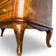 Italian art deco burl walnut chest of drawers, 1930s/1940s