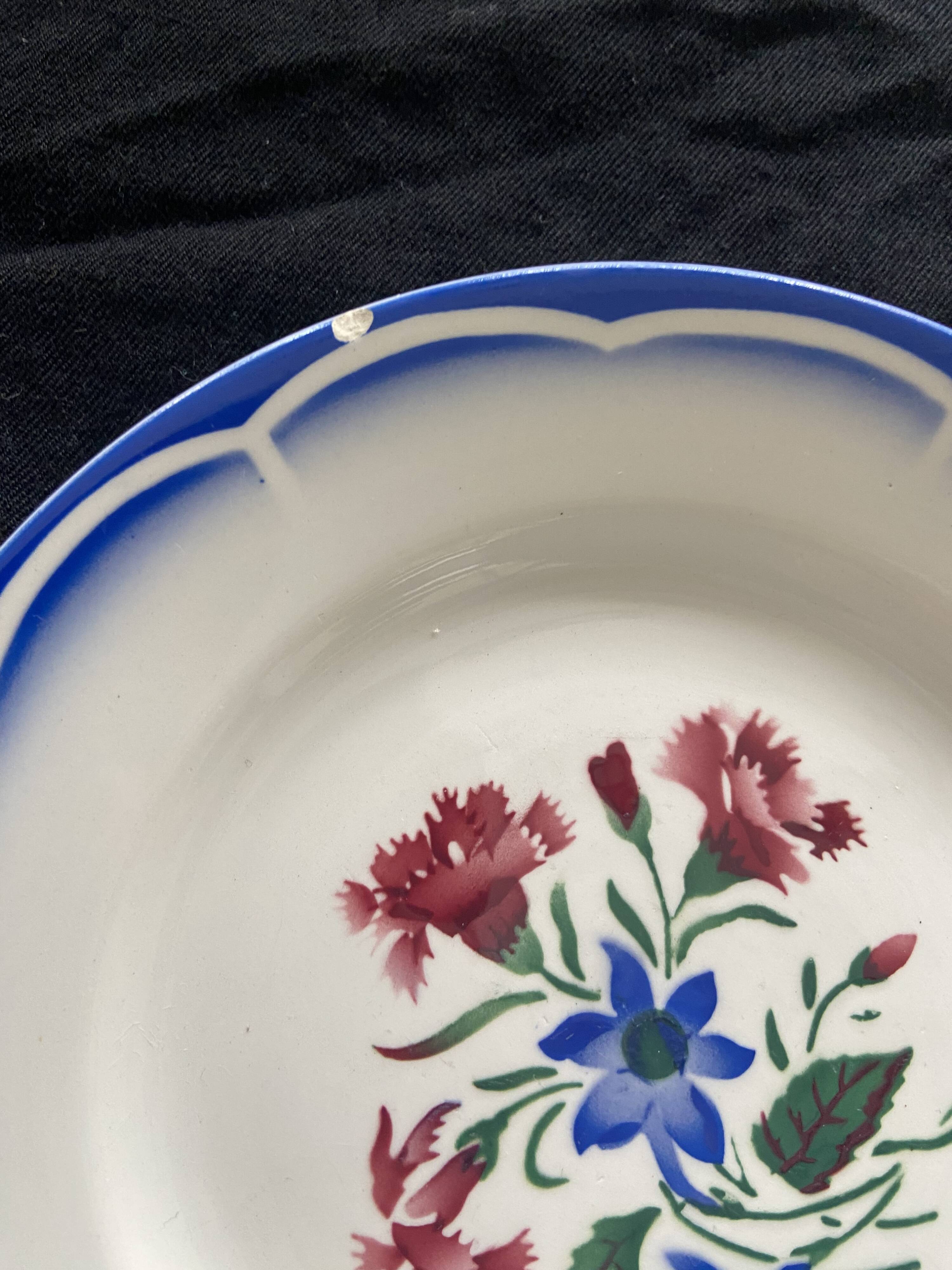 Set of 23 Digoin Sarreguemines "Elorn" dessert plates