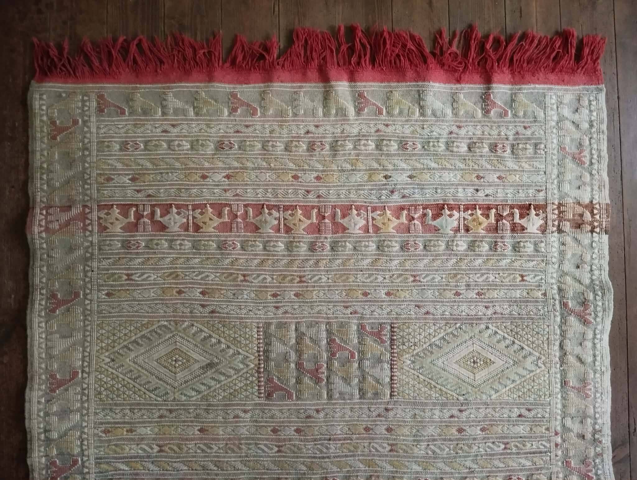 Handmade Berber Kilim Zemmour 187x115cm